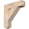 Ekena Millwork Traditional Craftsman Smooth Bracket, Douglas Fir, 3 1/2"W x 16"D x 16"H BKT04X16X16TRA04SDF - alternate 1